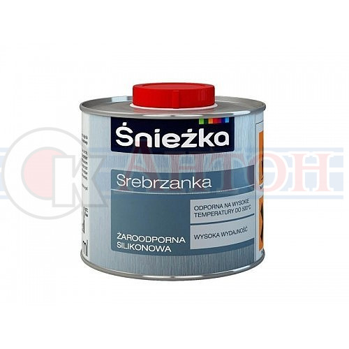 СНЕЖКА Эмаль 0,2л термост.серебристая
