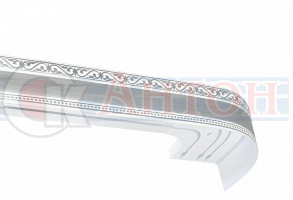 Карниз СМ3 Монарх 200см Хром С ПОВОРОТАМИ