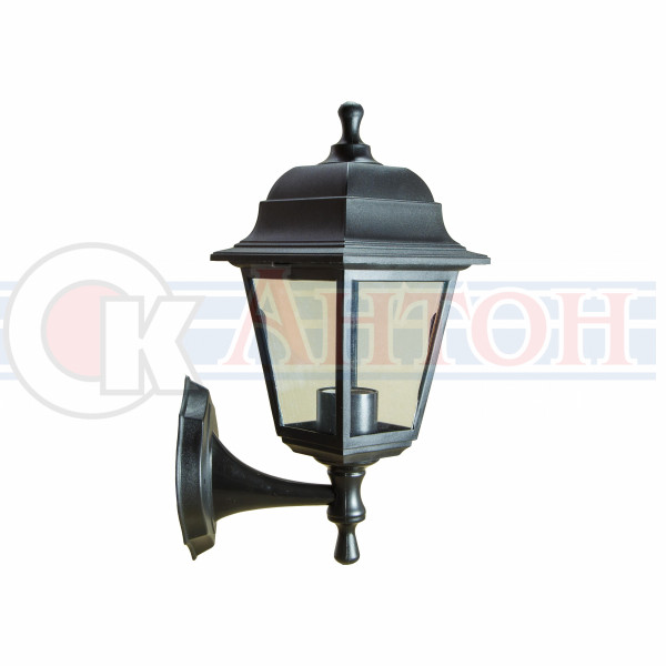 Светильник НБУ 04-60-001 садово-парковый Леда настенный черный Е27 ЭРА