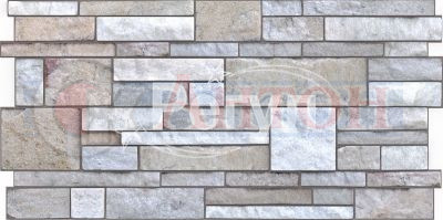 Панель ПВХ Камень "Гранит" 969х484мм (0,4689кв.м.).