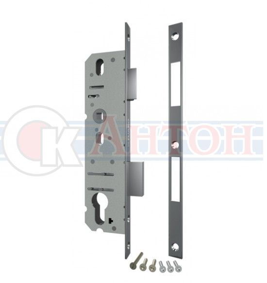 Корпус узкопрофильного замка с защелкой 4916-40/92 хром, меж-ое 92мм Fuaro 9796