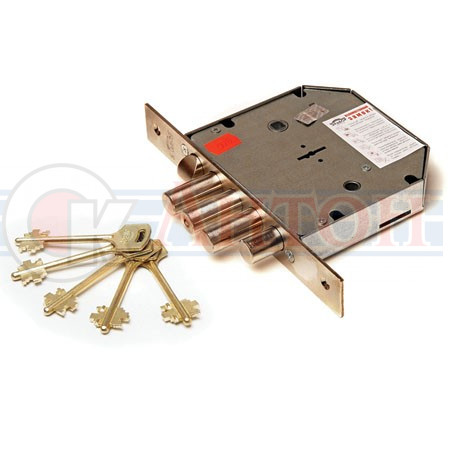 Замок врезной Гранит 1.06.41правый c защ.без тяг д/мет.дверей Эльбор