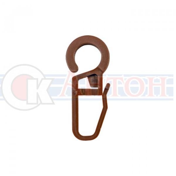 Крючок на кольцо коричневый