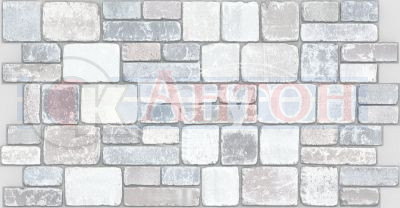 Панель ПВХ Камень "Пепел" 965х502мм (0,4844кв.м.).