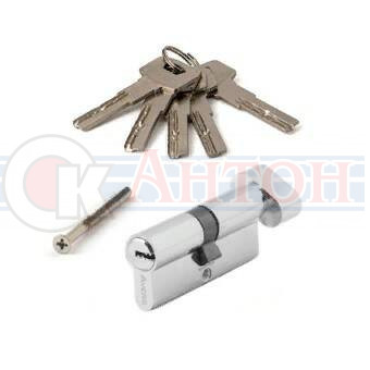 Мех-м цилиндровый 60 мм (30х30) ZM-60-C-CR перф. ключ-вертушка хром Avers