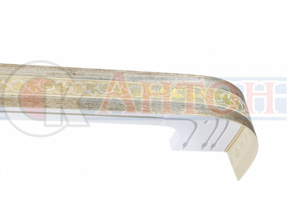 Карниз СМ2 Камелия 240см Шампань с поворотами