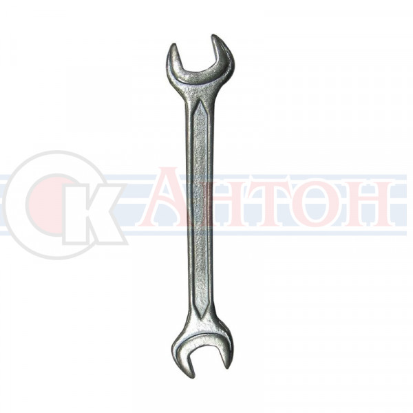 Ключ гаечный рожковый, кованый, оцинкованный 13х14мм 