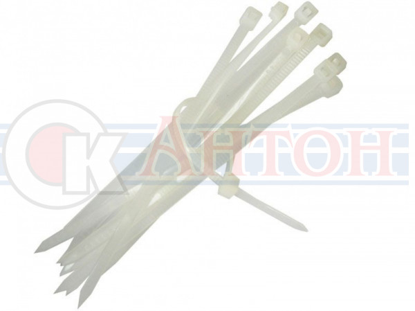 60415Хомуты нейлон 2,5*150мм 100шт белые 