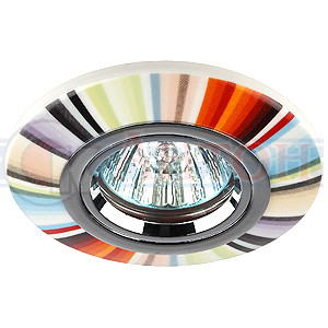 Светильник Эра DK 62 CH/MULTI декор керам. спектр MR 16 V12 50W