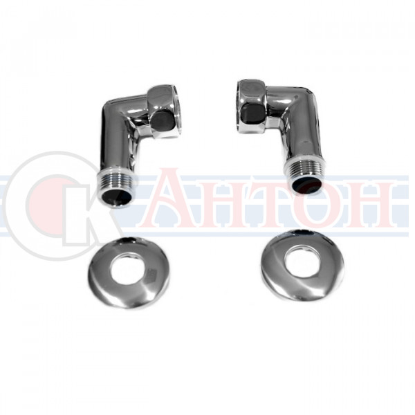 Американка хром угловая к полотен 1"х3/4 138