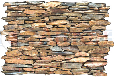 Панель ПВХ Камень "Сланец дикий" 980х653мм (0,6399кв.м.).