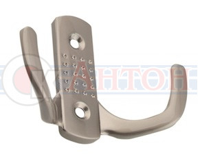 Крючок мебельный двухрожковый точка 04.41.02 хром