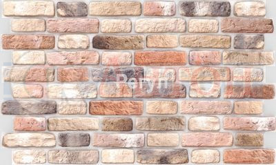 Панель ПВХ Кирпич "Комфорт" 994х596мм (0,5924кв.м.).