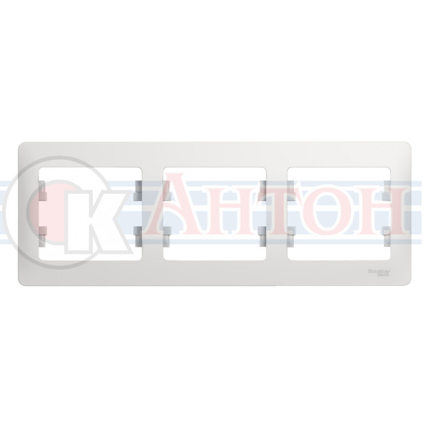 Рамка 3-местн белая 2012400021 ГЛОССА