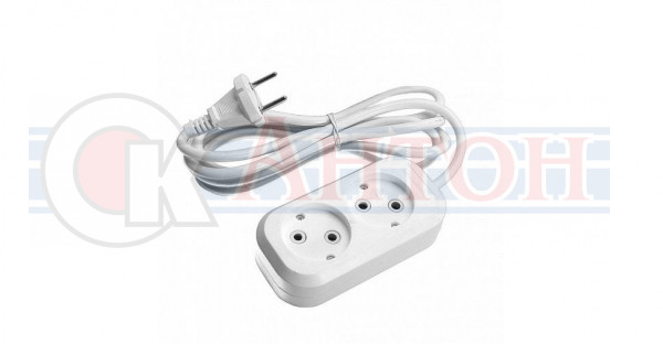 Удл. сетевой 2-местный,250В 10А, 5м