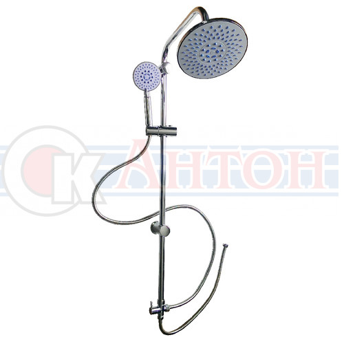 Стойка душевая "тропический душ" Н1м с круглыми лейками