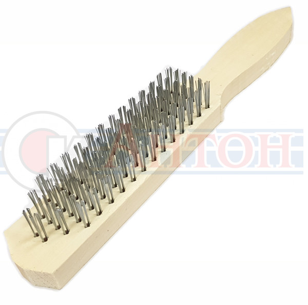 Щетка по металлу 6-ти рядная с дер.руч ДМ