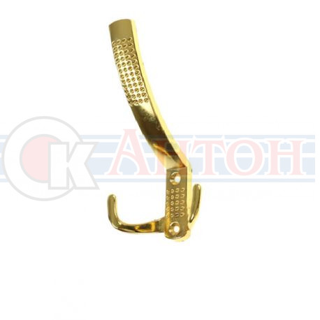 Крючок мебельный трехрожковый №14 золото