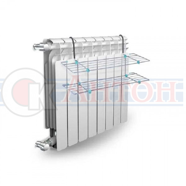 Сушилка для белья на батарею 2-ярусная Ника СБ6-65