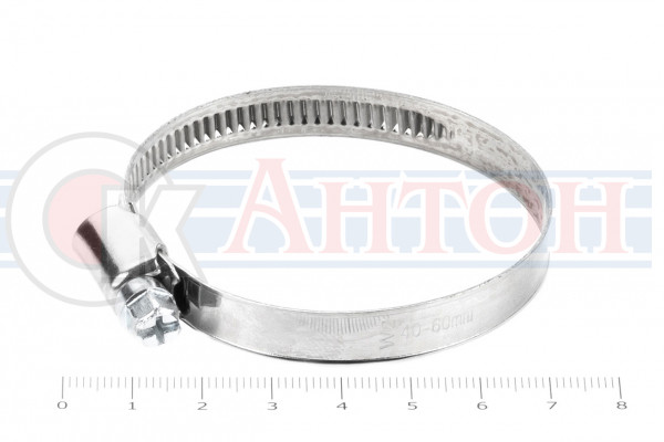 Хомут обжимной (нержавеющая сталь) 40-60мм