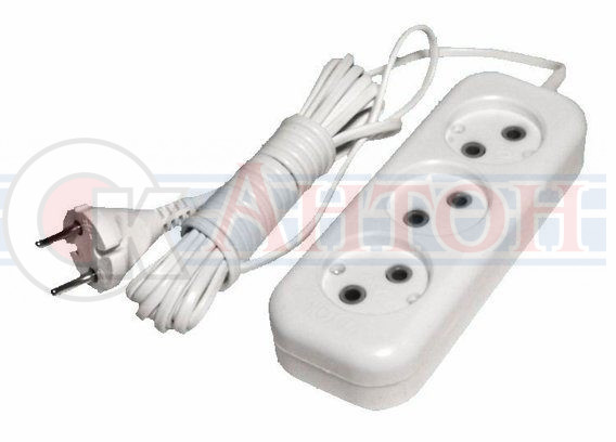Удл. сетевой 3-местный 2м 2,2кВт 10А