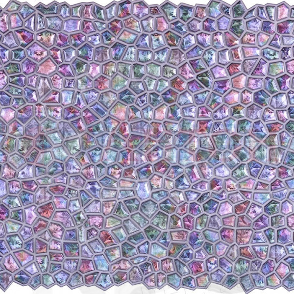 Панель ПВХ Кристалл "Розовое сияние" 943х483мм (0,4554кв.м.).