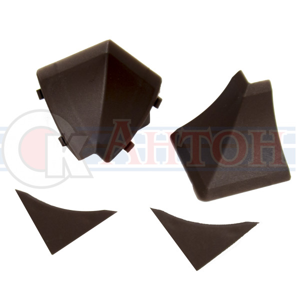 Угол внутр к плинтусу для столешницы Идеал Венге черный