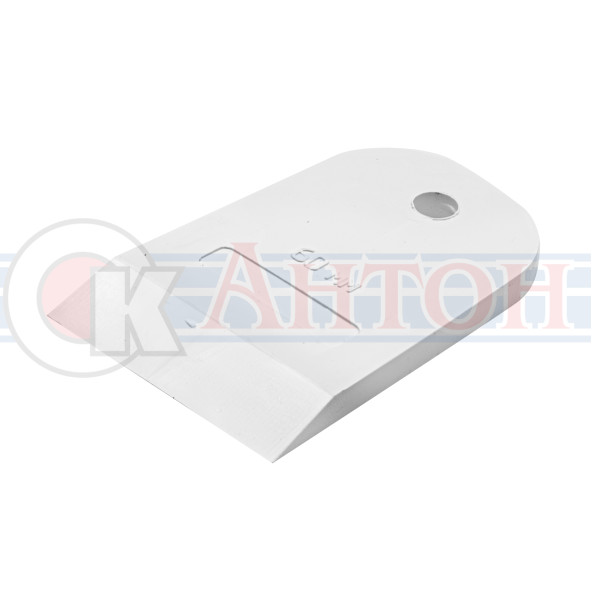 Шпатель резиновый, белый 60мм 06862