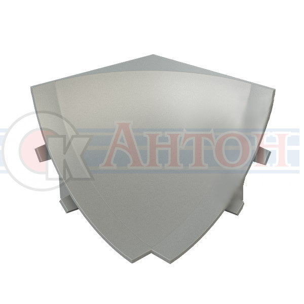 Угол внутр к плинтусу для столешницы Идеал Металлик