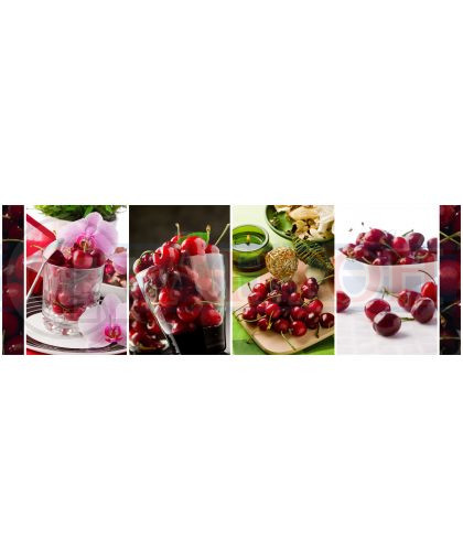 КУХОННЫЙ ФАРТУК двп Вишня 0,695 х 2,07х4мм.