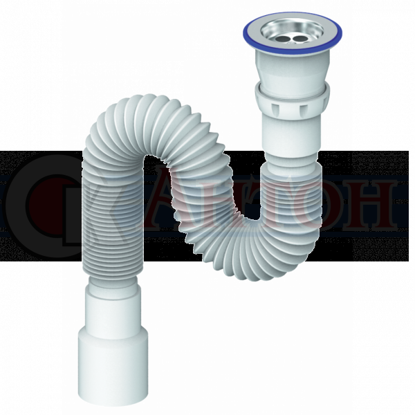 D220 Сифон гофрированный 800мм Unicorn