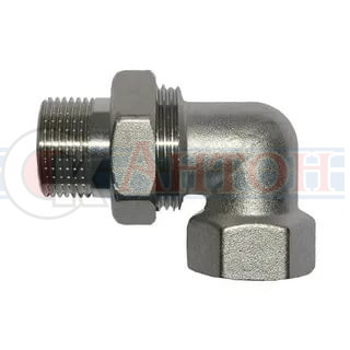 Сгон угловой 1" с накладной гайкой VT Не заказывать