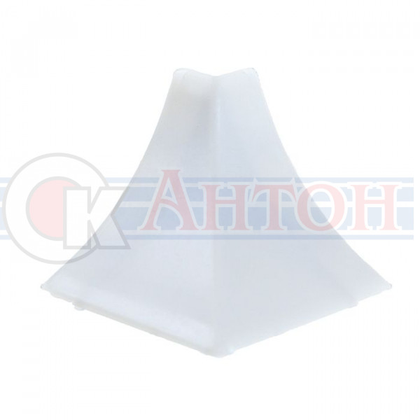 Угол наружн к плинтусу для столешницы Идеал Белый