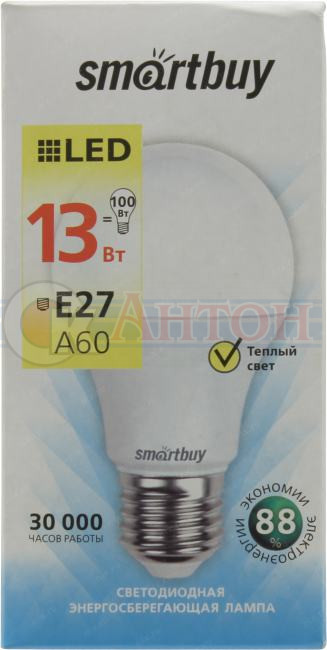 Лампа светод. A60-13W-230-4K-E27 Smartbuy