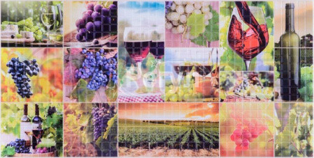 Панель ПВХ Мозаика "Осень" 957х480мм (0,4593кв.м.).