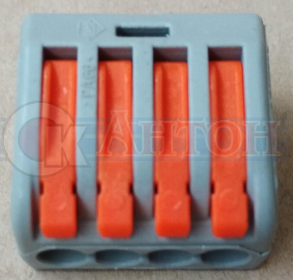 Соединение проводов  с рычагом, 4 отв., модель 415 (СМК)