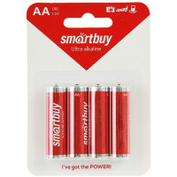 Батарейка Smartbuy LR6 AA щелочная бл. 4шт