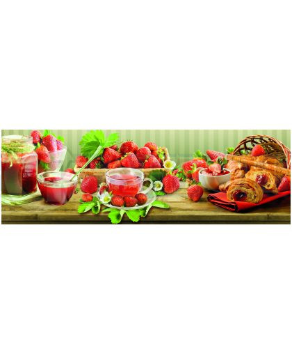 КУХОННЫЙ ФАРТУК двп Клубника 0,695 х 2,07х4мм.