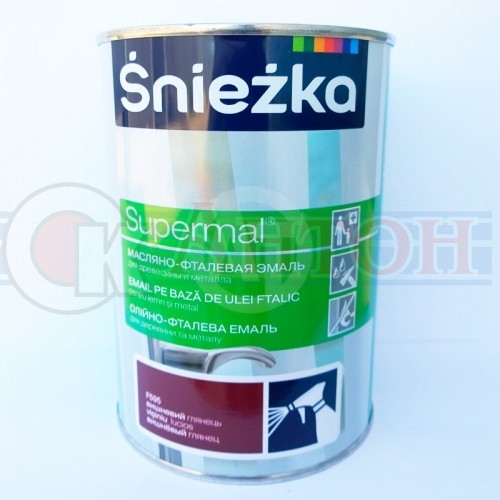 СНЕЖКА Эмаль 0,9л Коричневая.