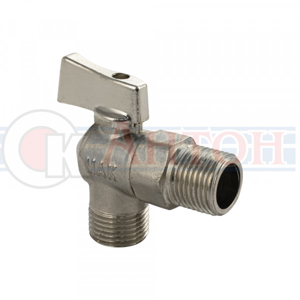 Кран 099 угловой универсальный 1/2*1/2 под ключ