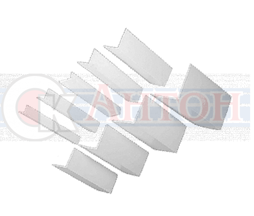 Уголок 50*50 пластик 2,7м (50шт) БЕЛЫЙ