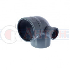 Отвод ПВХ 110х50 /90 правый РТП.