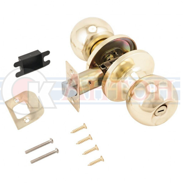 Ручка защелка 607 BK GP золото фиксатор СТАНДАРТ