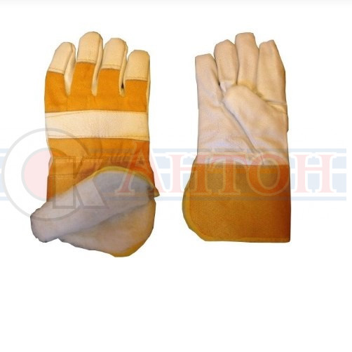 Перчатки утепленные " Кожанные Комбинированные"