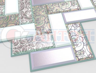 Панель ПВХ Плитка "Перламутровая Роза" 992х629мм (0,6239кв.м.).