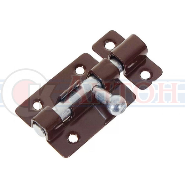 Шпингалет ЗТ 4 (40мм) коричневый Металист 