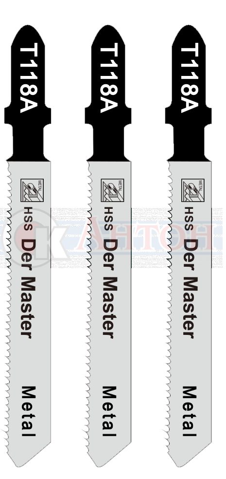 Полотно д /эл. лобзика Т118АF (3шт/уп), 52915 MaxiTool