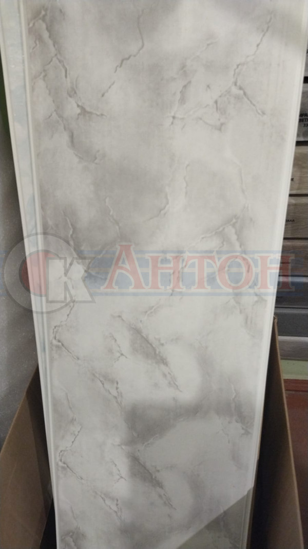 Панель пластик 3м*0,25м Гранит серый.