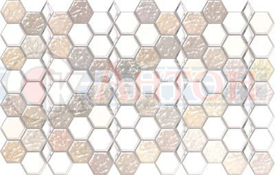 Панель ПВХ Соты "Карамель" 966х645мм (0,6231кв.м.).