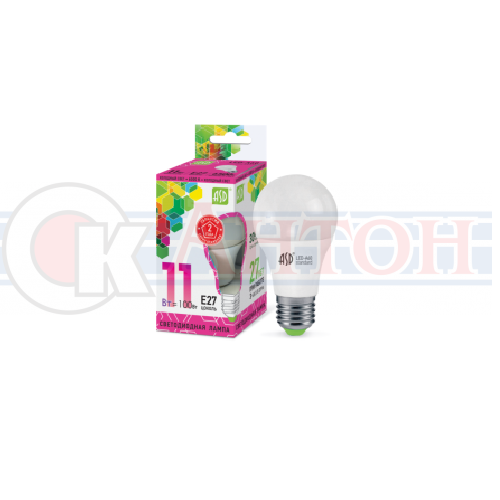 Лампа с/д LED-А60 11W 6000К Е27 880Lm Smartbuy